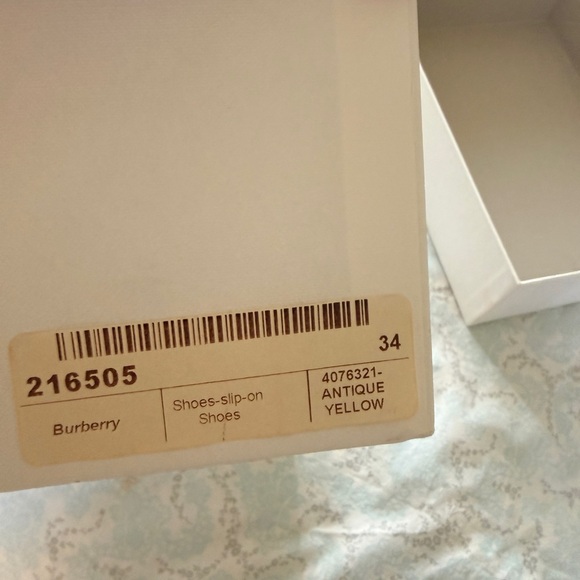 Burberry Vintage Check Slip-On Flats in Tan and Black - Picture 3 of 4